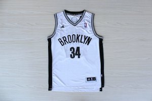 Maillot De Basket Brooklyn Nets Paul Anthony Pierce 34 Tissus Sportif Fans Edition Blanc
